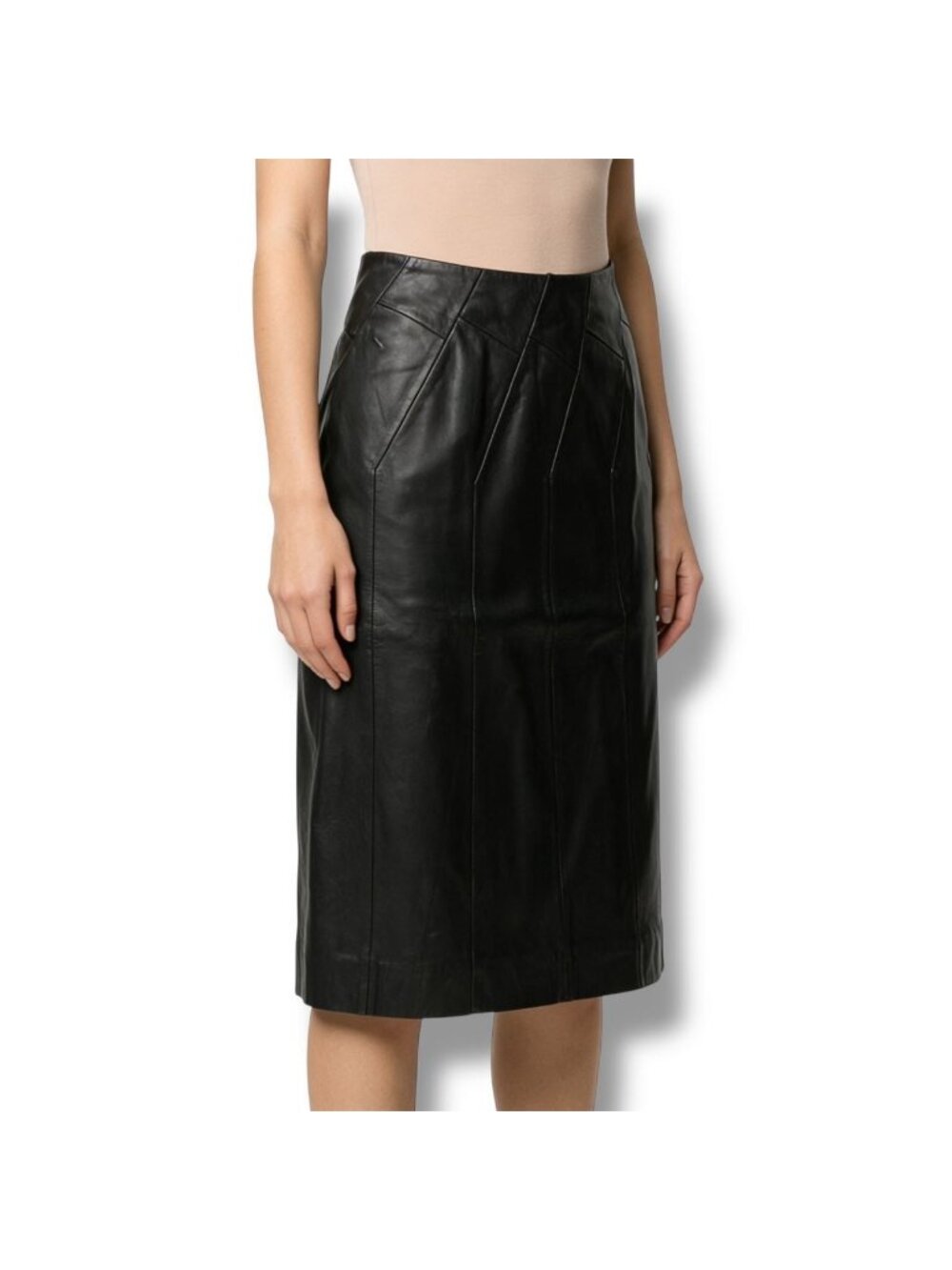 Loewe Skirt Leather Black 38